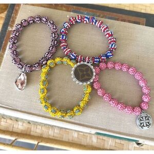 Sandra Ling Upcycled Pace Rhinestone Bracelet set